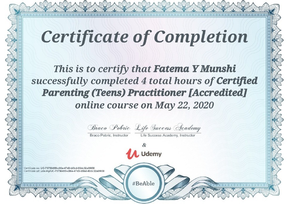 Certificate of Completion – Copy Certificate of Completion - Copy